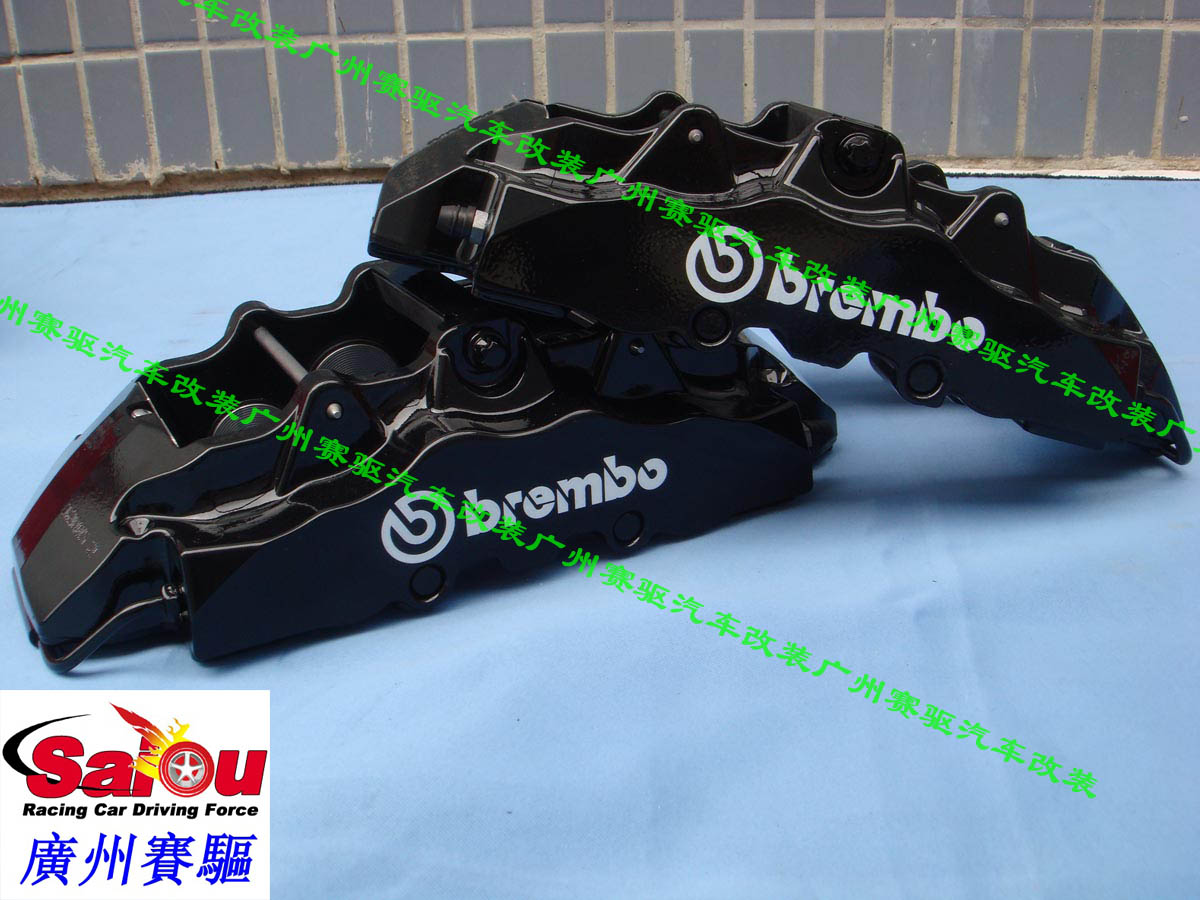 保時(shí)捷卡宴 奧迪Q7 途銳升級(jí)BREMBO 8活塞競(jìng)技版卡鉗套裝 380MM分體盤(pán)
