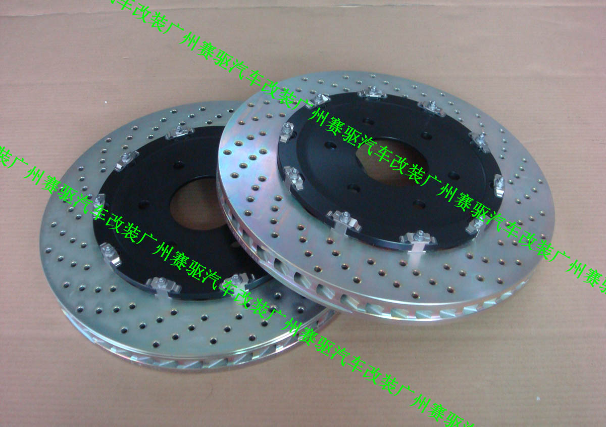 保時(shí)捷卡宴 奧迪Q7 途銳升級(jí)BREMBO 8活塞競(jìng)技版卡鉗套裝 380MM分體盤(pán)