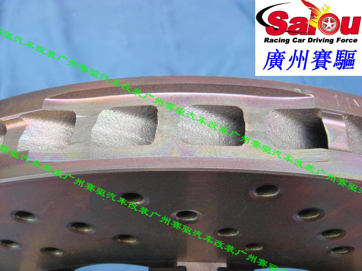 BREMBO原裝380*34MM高性能分體剎車(chē)打孔盤(pán) 配合8活塞卡鉗 散熱性能良好