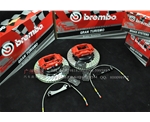 紅色BREMBO F40剎車(chē)套裝 4活塞紅色鮑魚(yú) 配合加大型剎車(chē)盤(pán) 有多種車(chē)型套裝