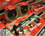 英菲尼迪FX35剎車改裝BREMBO GT競(jìng)技版剎車套裝四活塞鮑魚(yú)