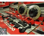 英菲尼迪FX35剎車升級(jí)意大利bremboGTN六活塞剎車套件，正品brembo剎車卡鉗